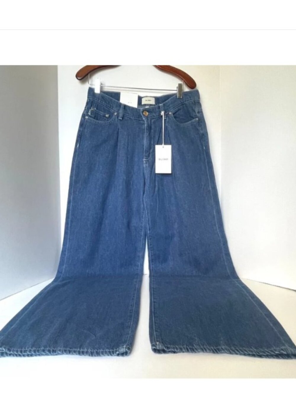 DL1961 Isabel Pleated Wide Leg Jeans North Beach Womens 28 - Picture 2 of 15